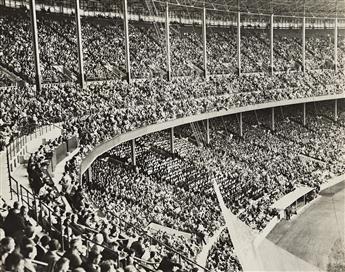 (STANDING ROOM ONLY) A selection of approximately 44 press photographs of crowds. 1912-55.